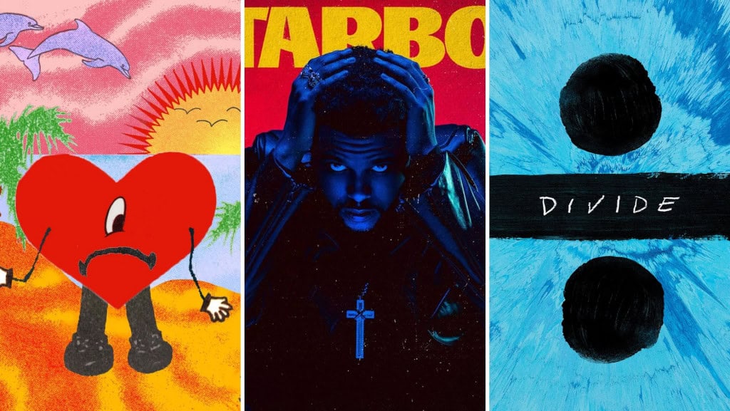 álbuns mais ouvidos de todos os tempos no spotify