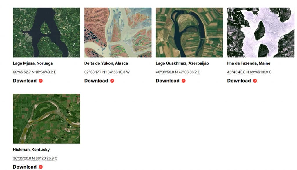 imagens de satélite nasa