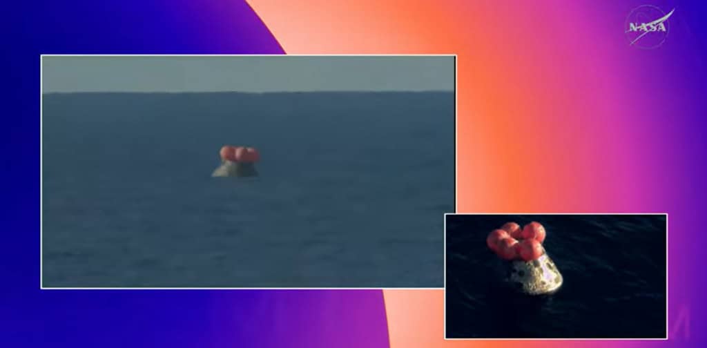 orion artemis 2 oceano