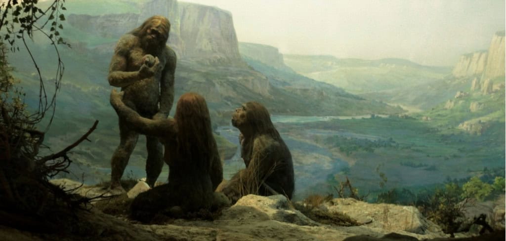 A imagem dos neandertais como seres brutais surgiu após análise de Marcellin Boule, baseada no fóssil “Velho de La Chapelle”. (Imagem: Ostapenko Oleksandra/Shutterstock)