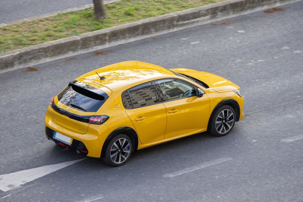 Peugeot 208 visto de cima