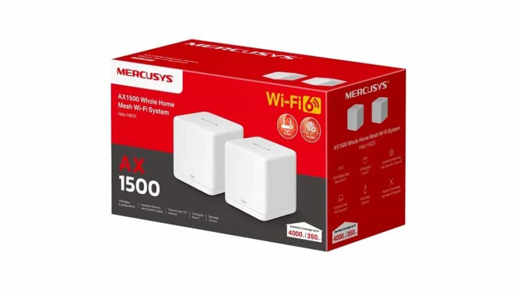 Kit roteadores Mercusys Halo H60x (2 unidades)