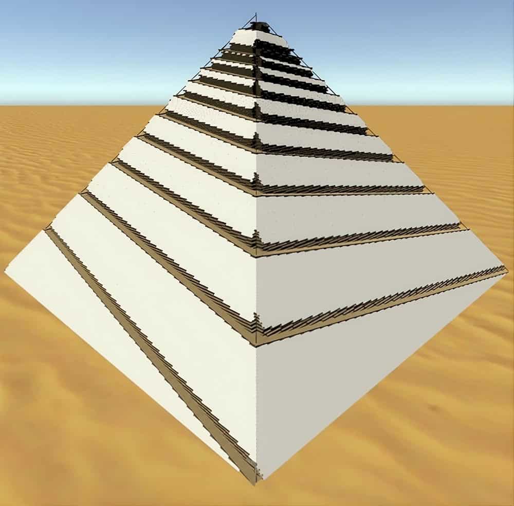 pirâmide de gizé egito 3D rampa