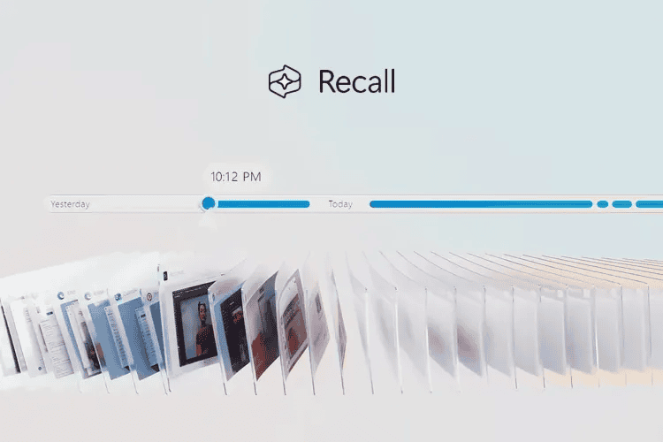 Publicidade do Microsoft Windows Recall