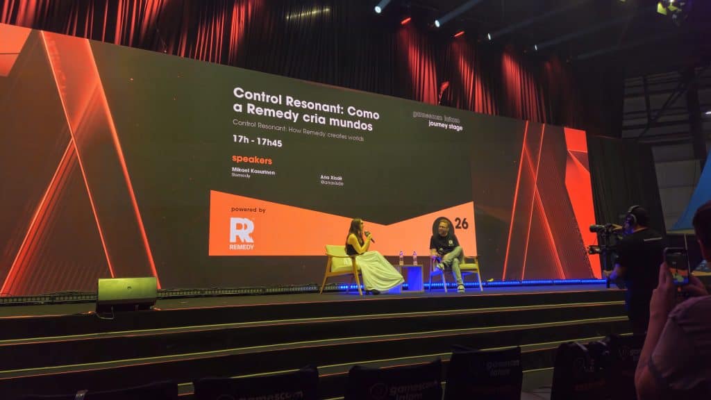 A palestra da Remedy Entertainment aconteceu no palco Jorney da gamescom latam 2026