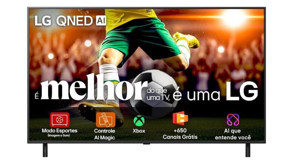 Smart TV LG QNED80 55 polegadas