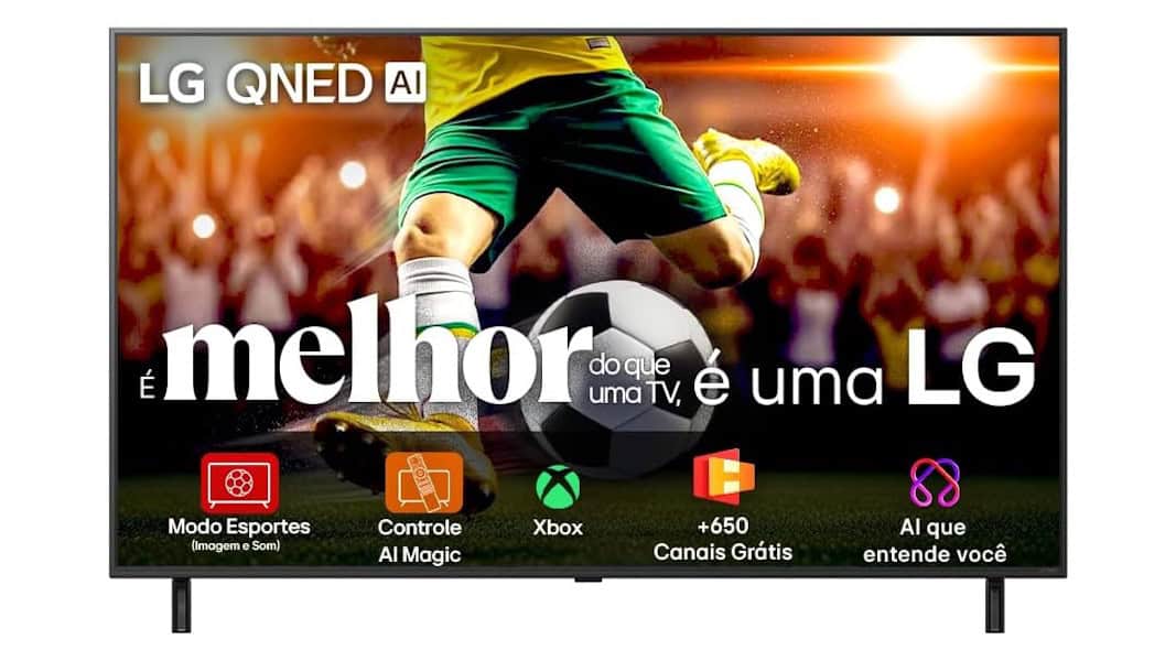 Smart TV LG QNED80 55 polegadas