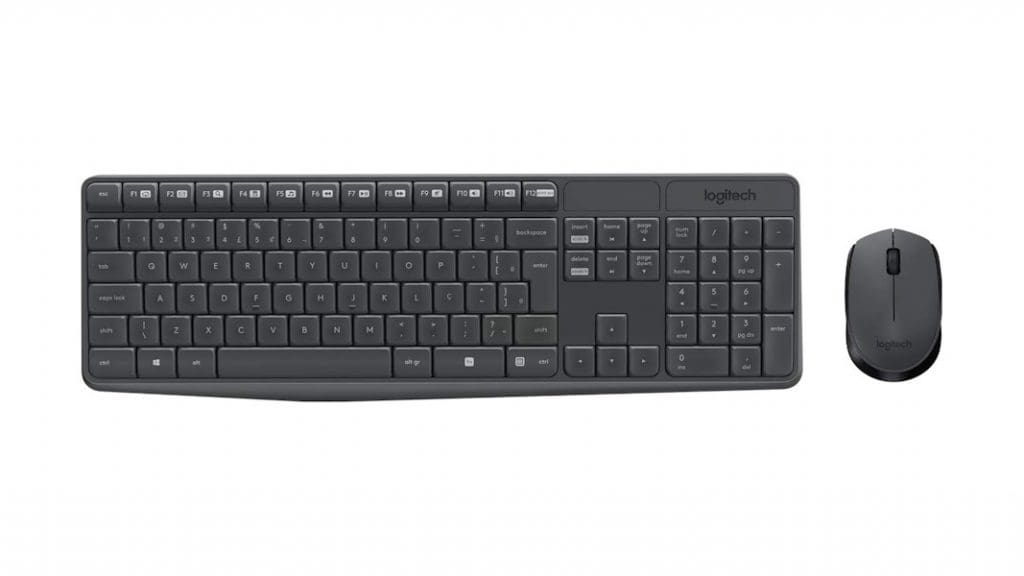 Combo teclado e mouse Logitech MK235