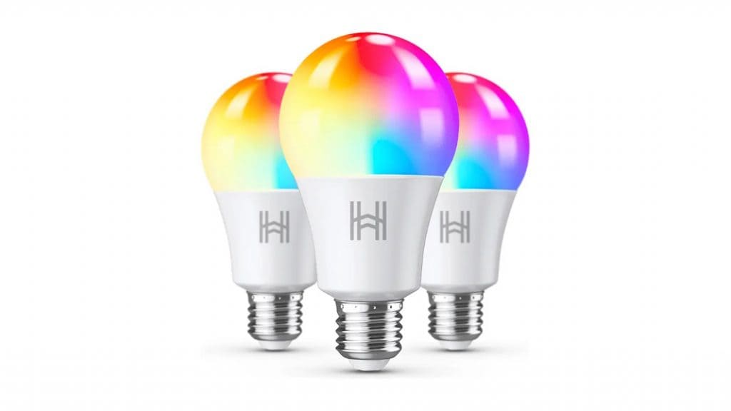 Kit com 3 lâmpadas inteligentes Homefy