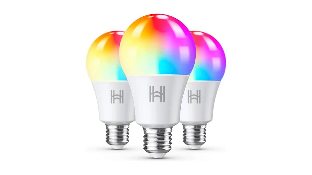 Kit com 3 lâmpadas inteligentes Homefy