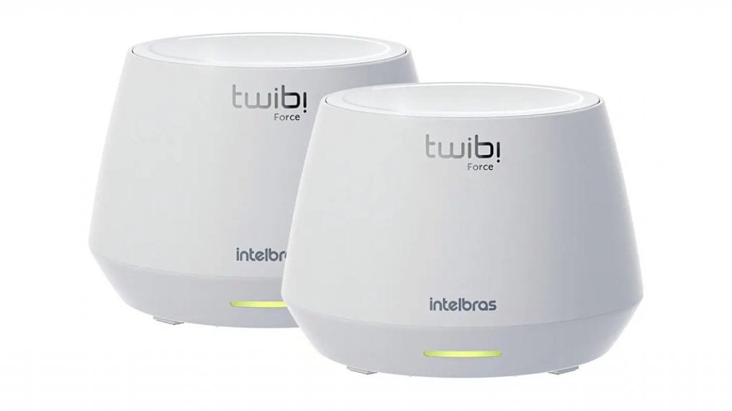 Kit com 2 roteadores mesh Intelbras Twibi Force Ax