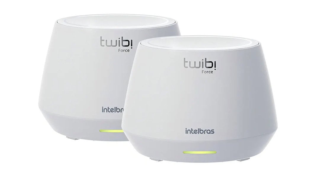 Kit com 2 roteadores mesh Intelbras Twibi Force Ax