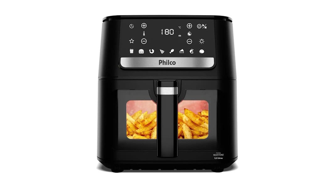 Air Fryer Philco 9,5 Visor Glass