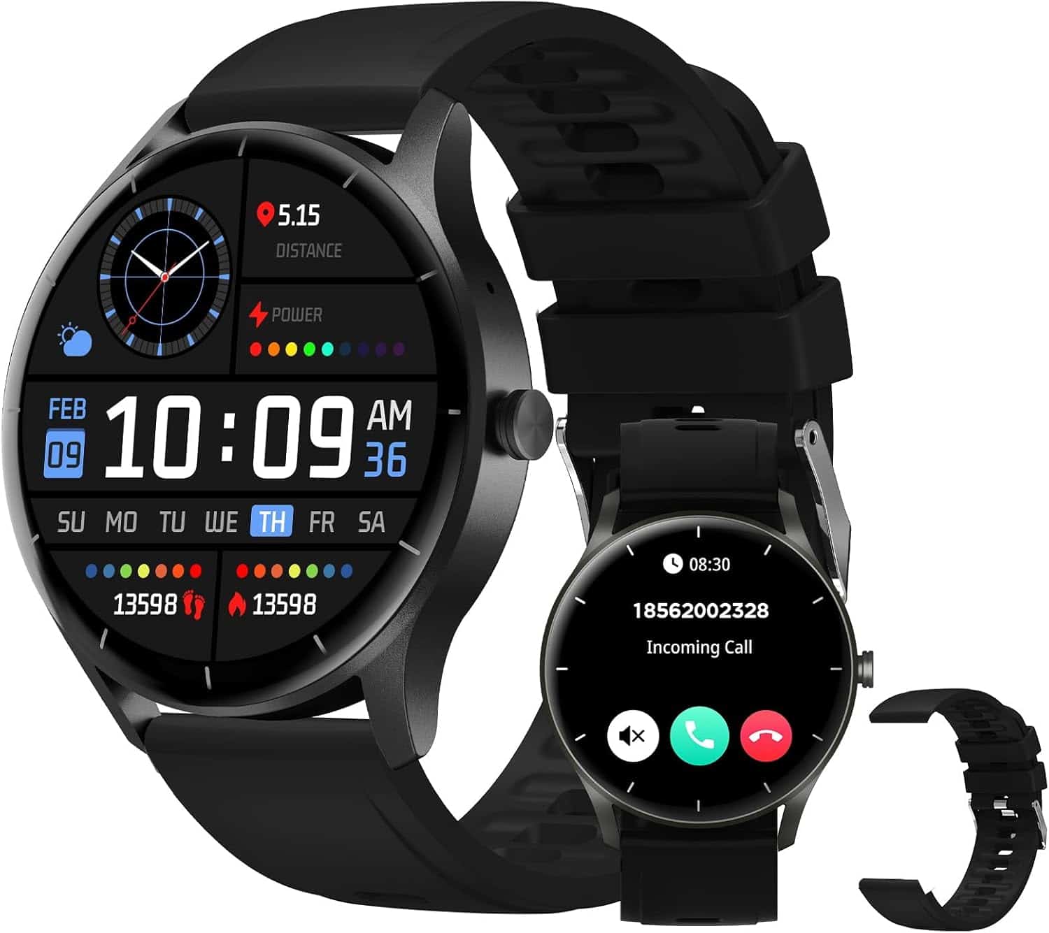 Smartwatch PEJE Relógio Smartwatch com Pulseira Extra