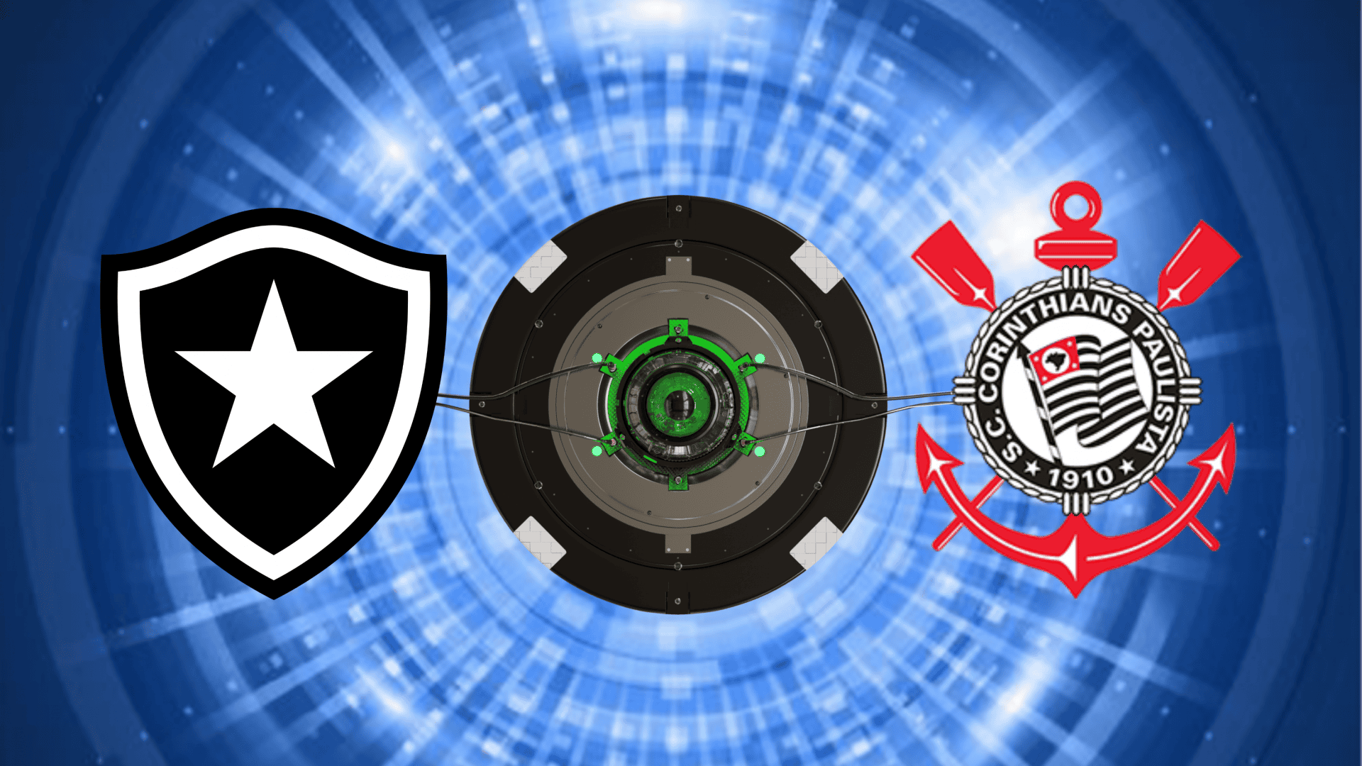 Escudos Botafogo e Corinthians