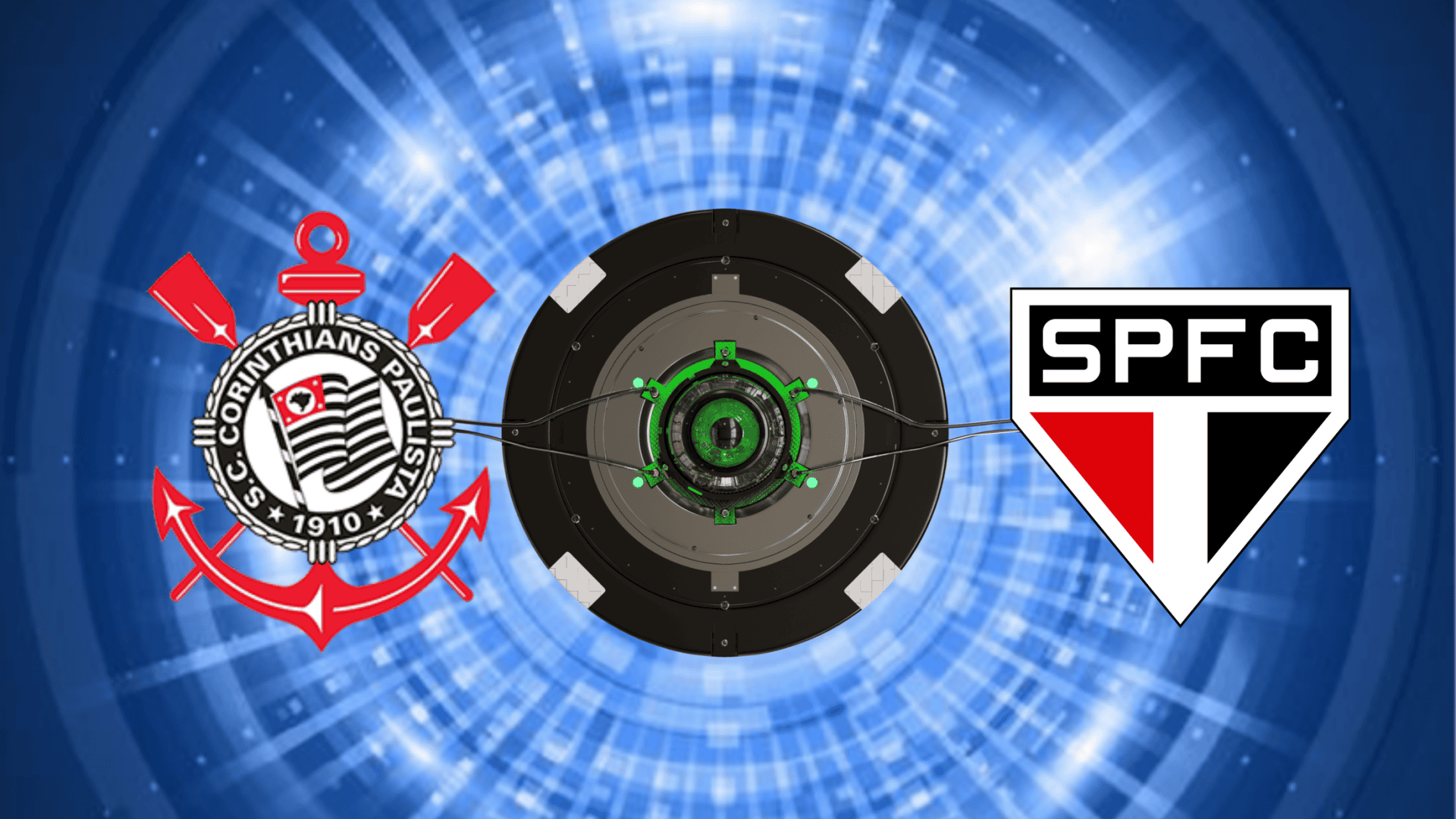 Escudos de Corinthians e São Paulo