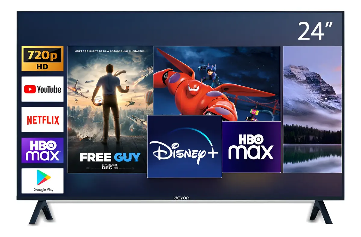 Smart Tv 24 Led Hd Weyon Android Tv Hdmi Usb Wifi 100/240v