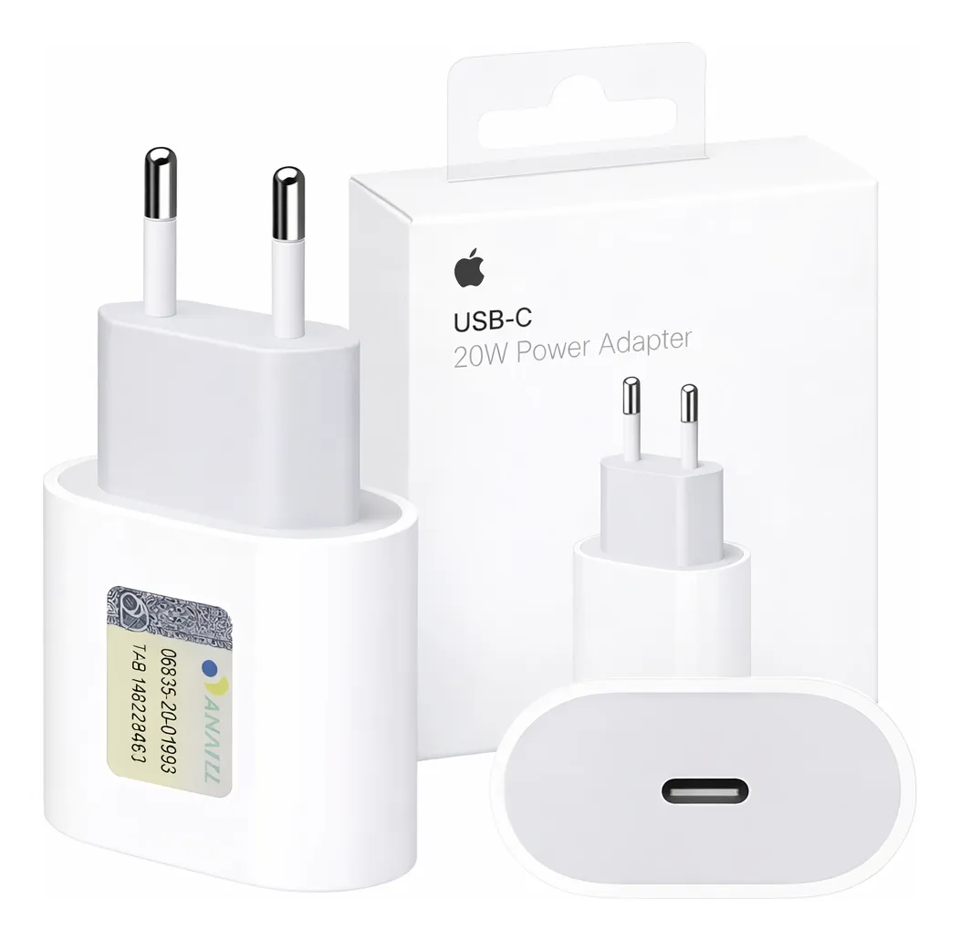 Carregador Fonte Apple Ipad Iphone Turbo Usb-c 20w Original