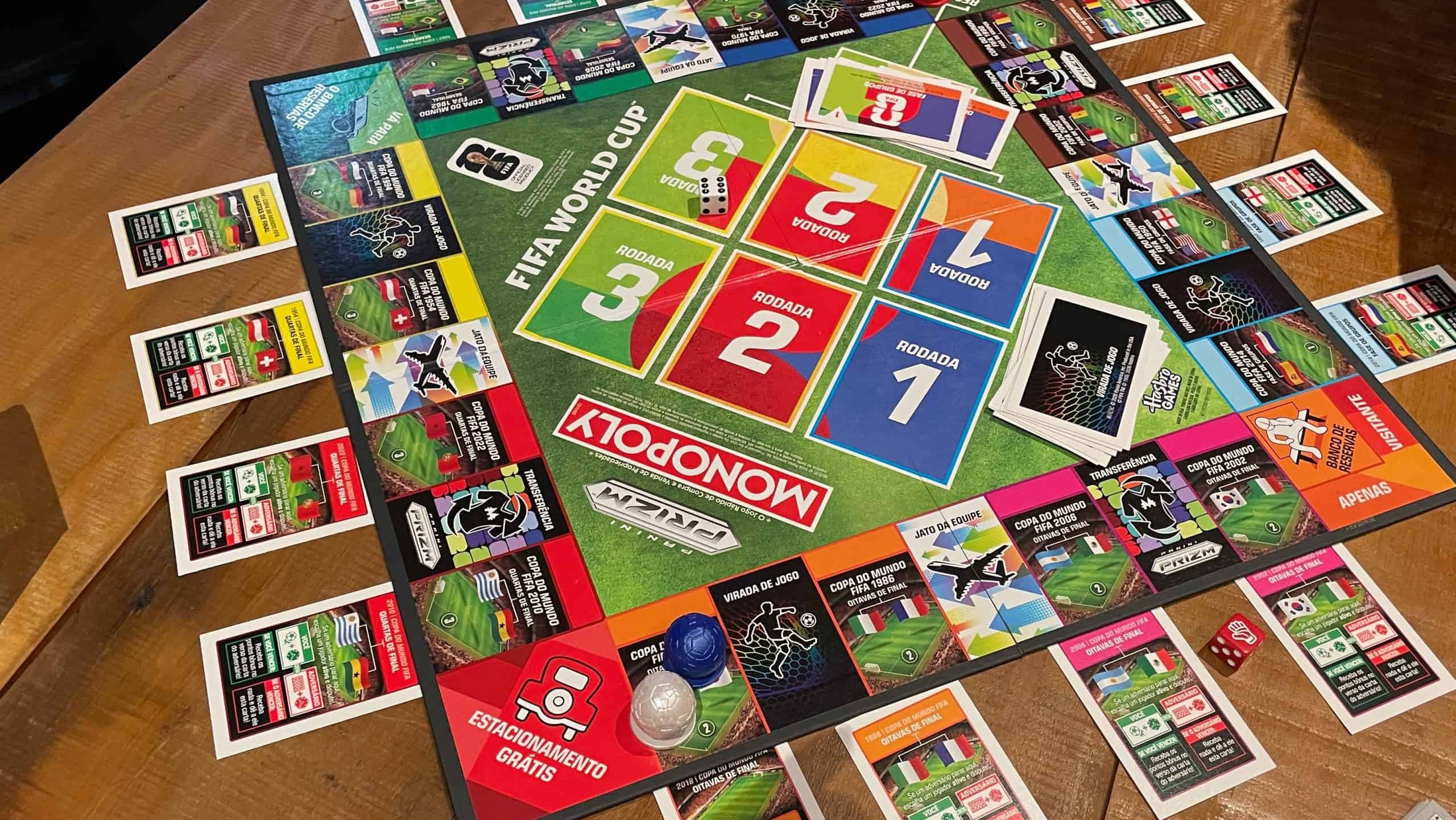 Monopoly Copa do Mundo FIFA 2026: nova edição traz cartas Panini e mecânicas especiais