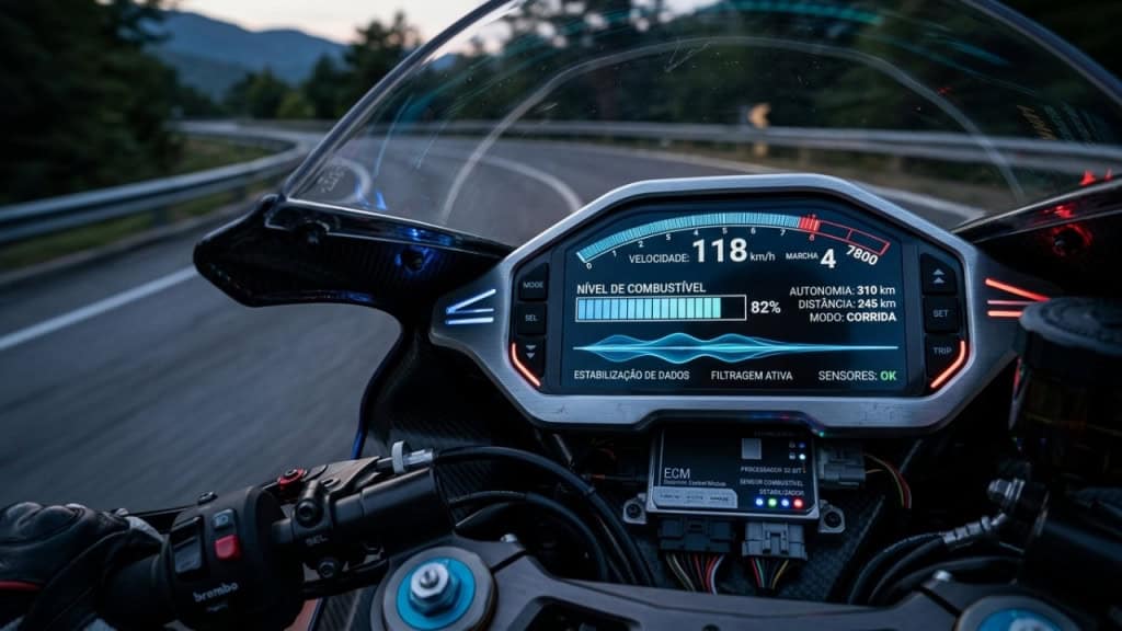 Por que os painéis de moto têm um 