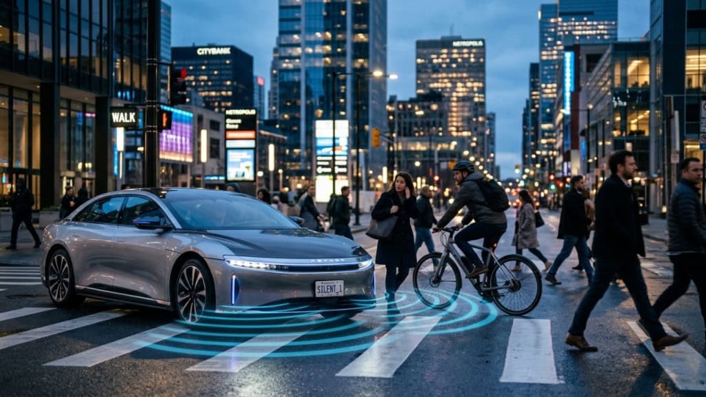 Para que serve o “barulho de motor” que os carros elétricos emitem, já que não têm motor a combustão?