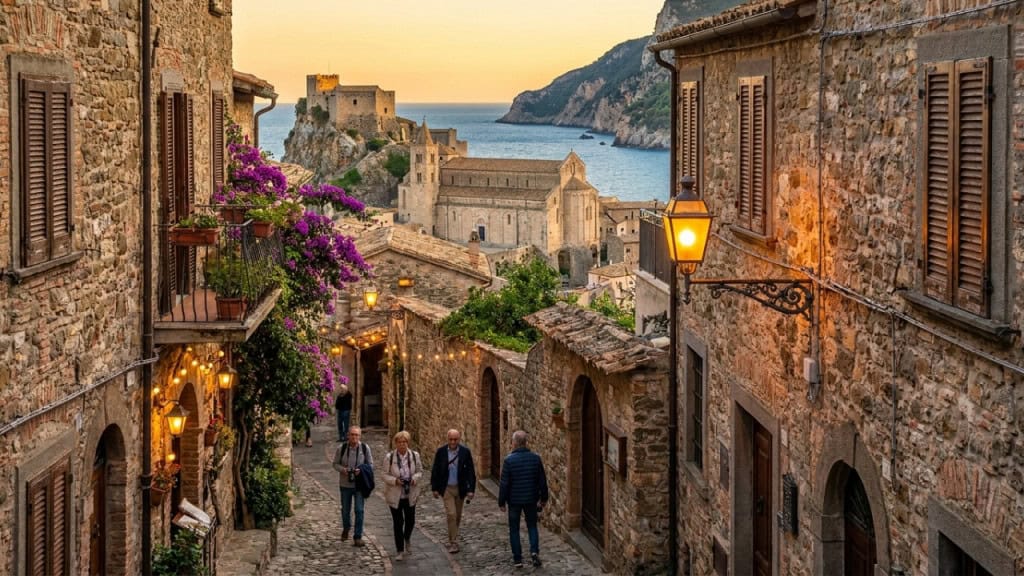 A vila italiana com 1.000 anos de história erguida sobre um penhasco à beira do Adriático