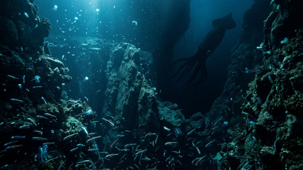 A descoberta de uma lula gigante revela um oculto mundo abissal perto da Austrália