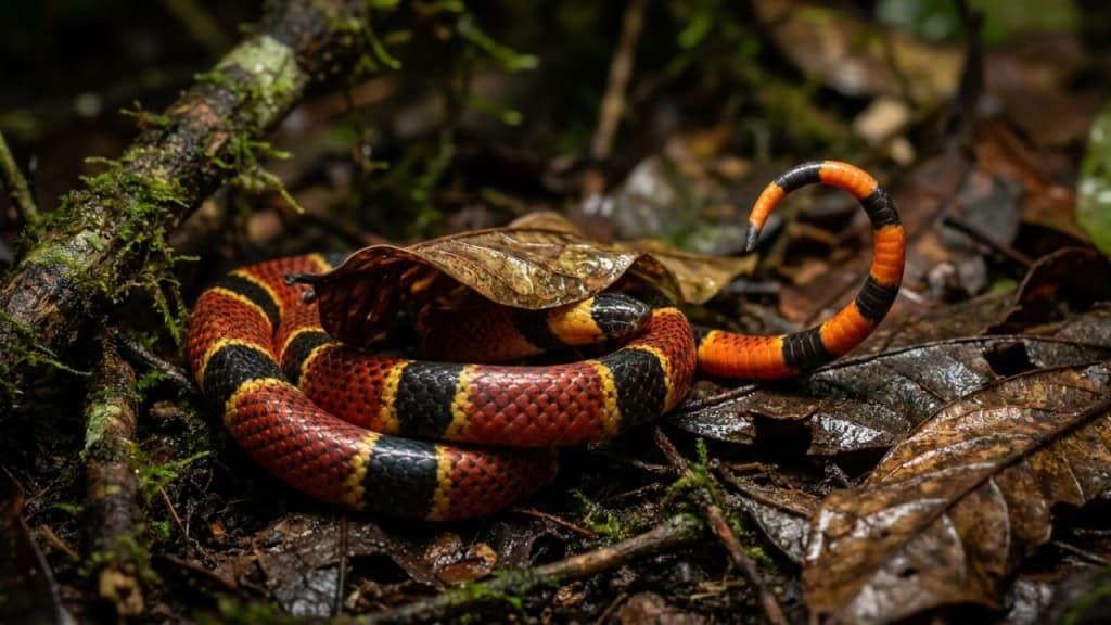 Por que cobras-coral altamente venenosas raramente matam outros animais