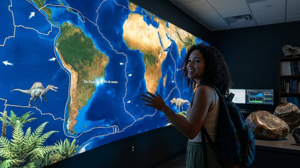 Onde exatamente você estaria no mapa se vivesse há 300 milhões de anos?
