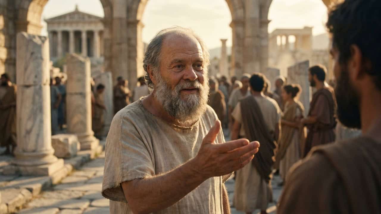 Sócrates, filósofo: ” A única coisa que sei é que nada sei. “