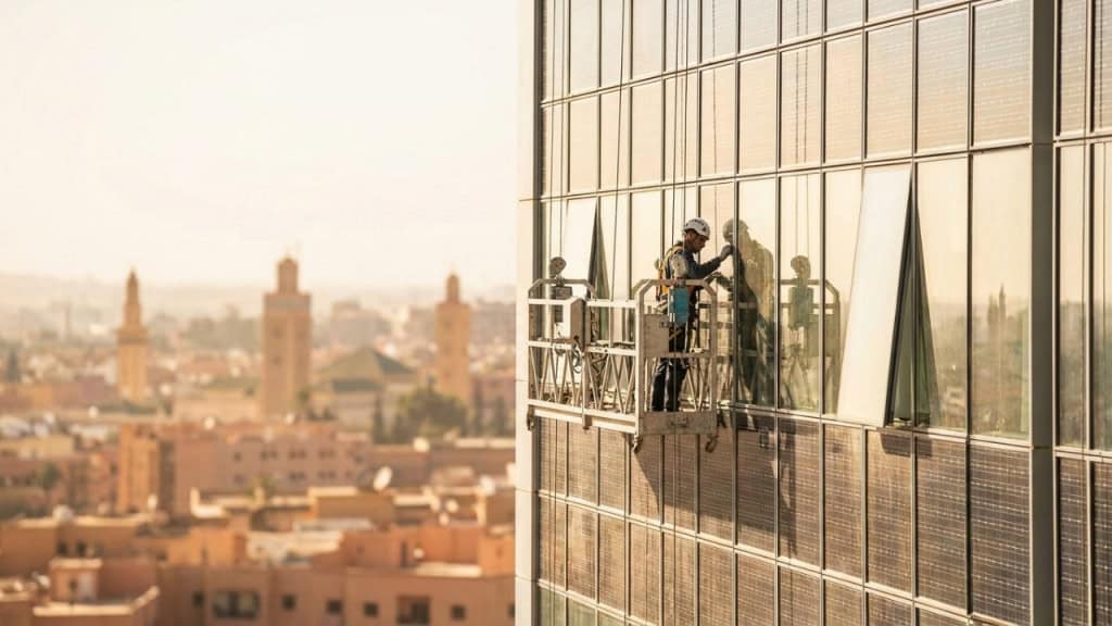 O Marrocos faz o milagre e constrói um arranha-céu de 250 metros e 55 andares, coberto por painéis fotovoltaicos