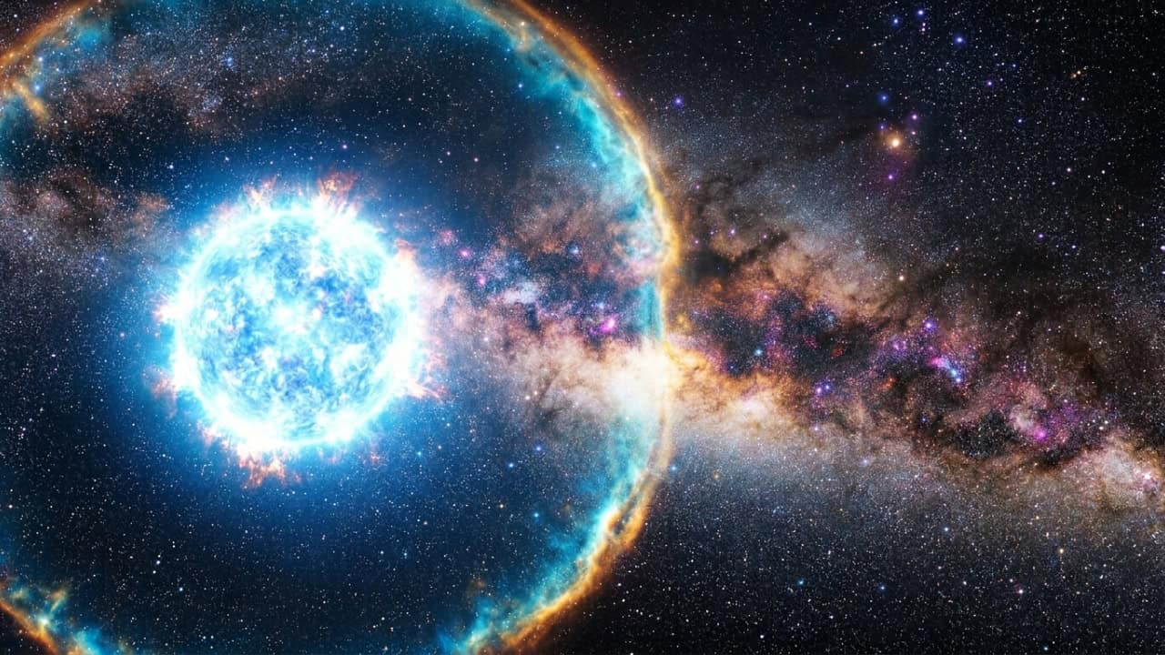 Como o impacto de uma única estrela pode transformar uma galáxia completa: o
