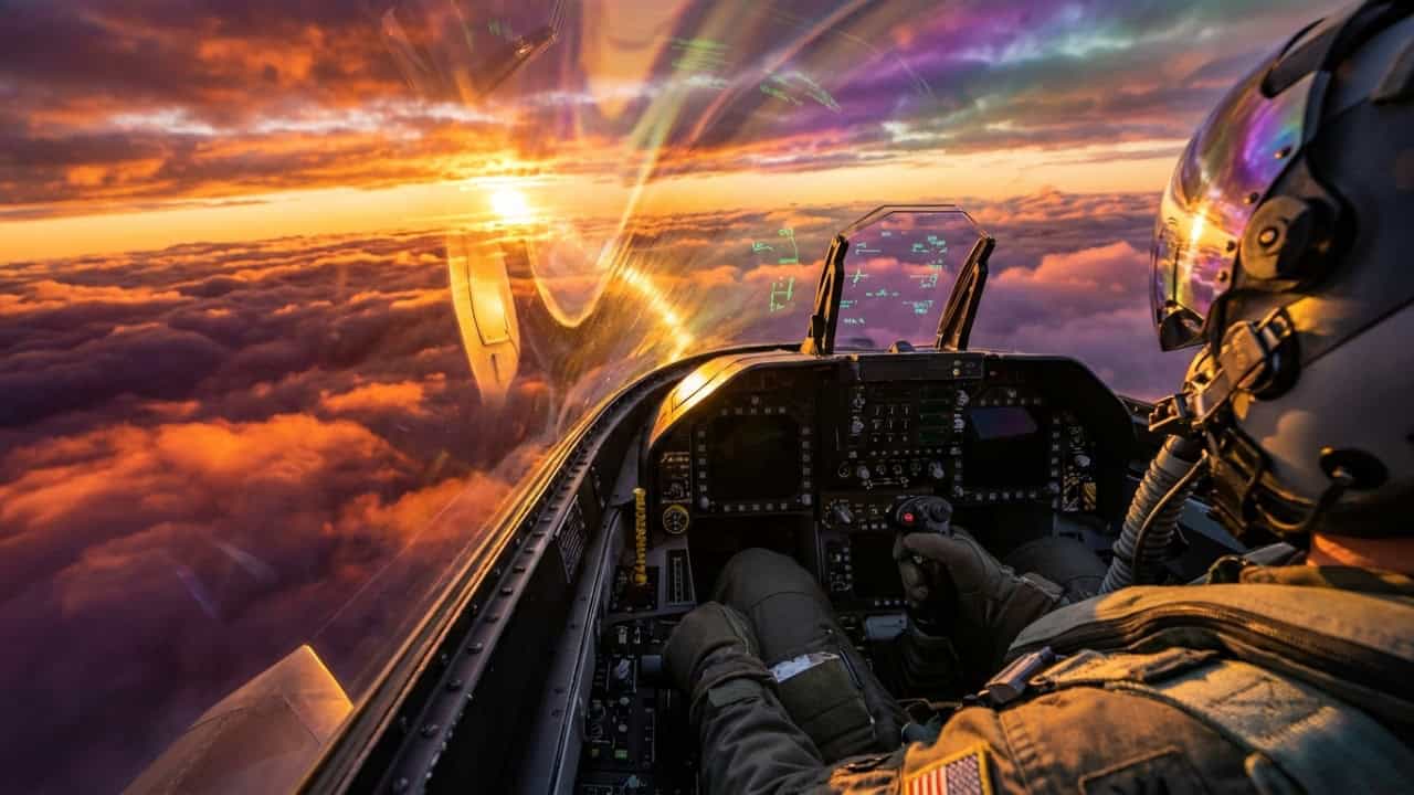 O segredo por trás do vidro que muda de cor nos aviões de guerra mais modernos do mundo