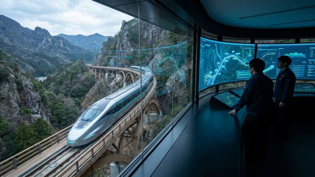 O Japão testa o primeiro trem que dobra o próprio corpo para fazer curvas sem reduzir a velocidade