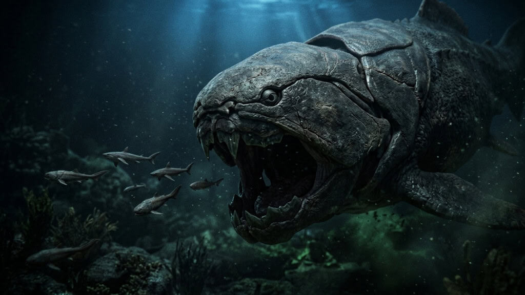 Conheça o Dunkleosteus, o peixe com armadura que aterrorizou o oceano Devoniano