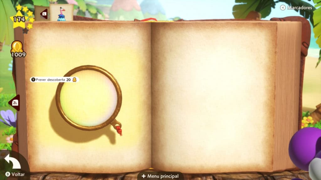 Sistema de exploração - Yoshi e o Livro Misterioso
