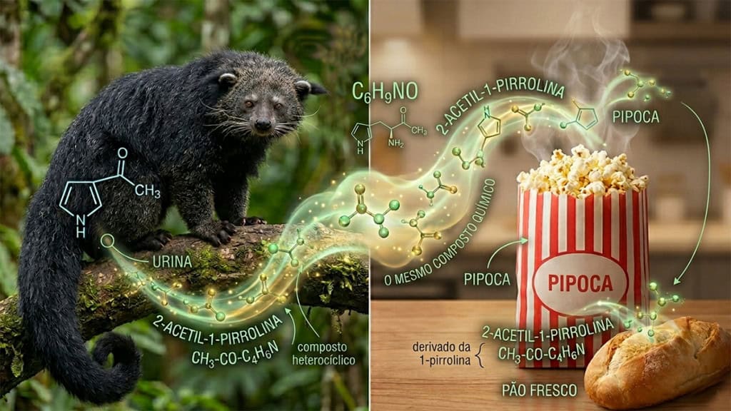 binturong pipoca pão