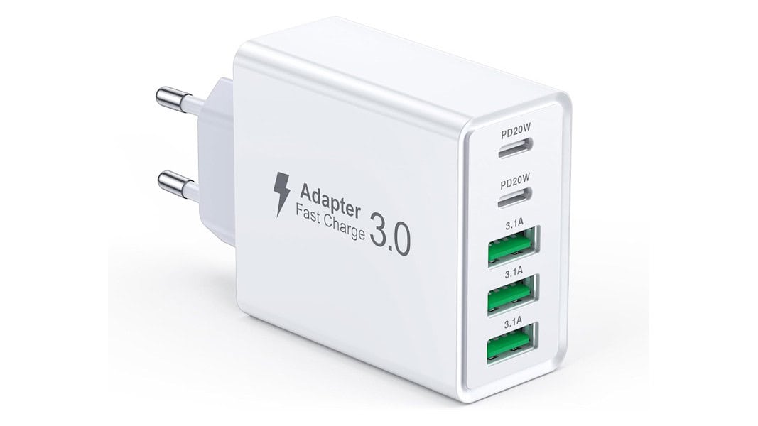 Carregador de parede USB-C 50W 5 portas