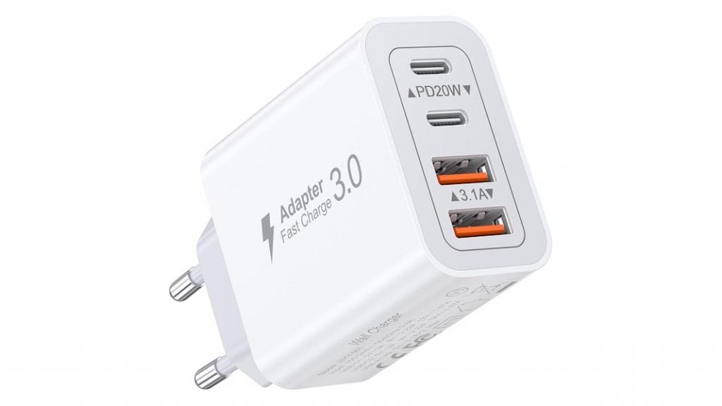 Carregador USB-C de 40W 4 portas
