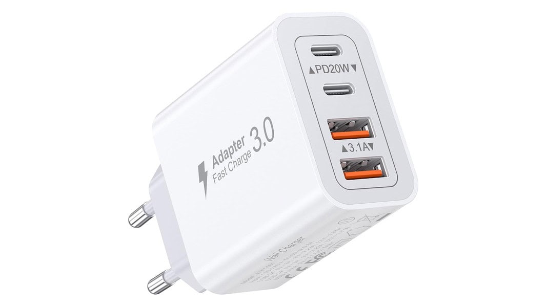 Carregador USB-C de 40W 4 portas