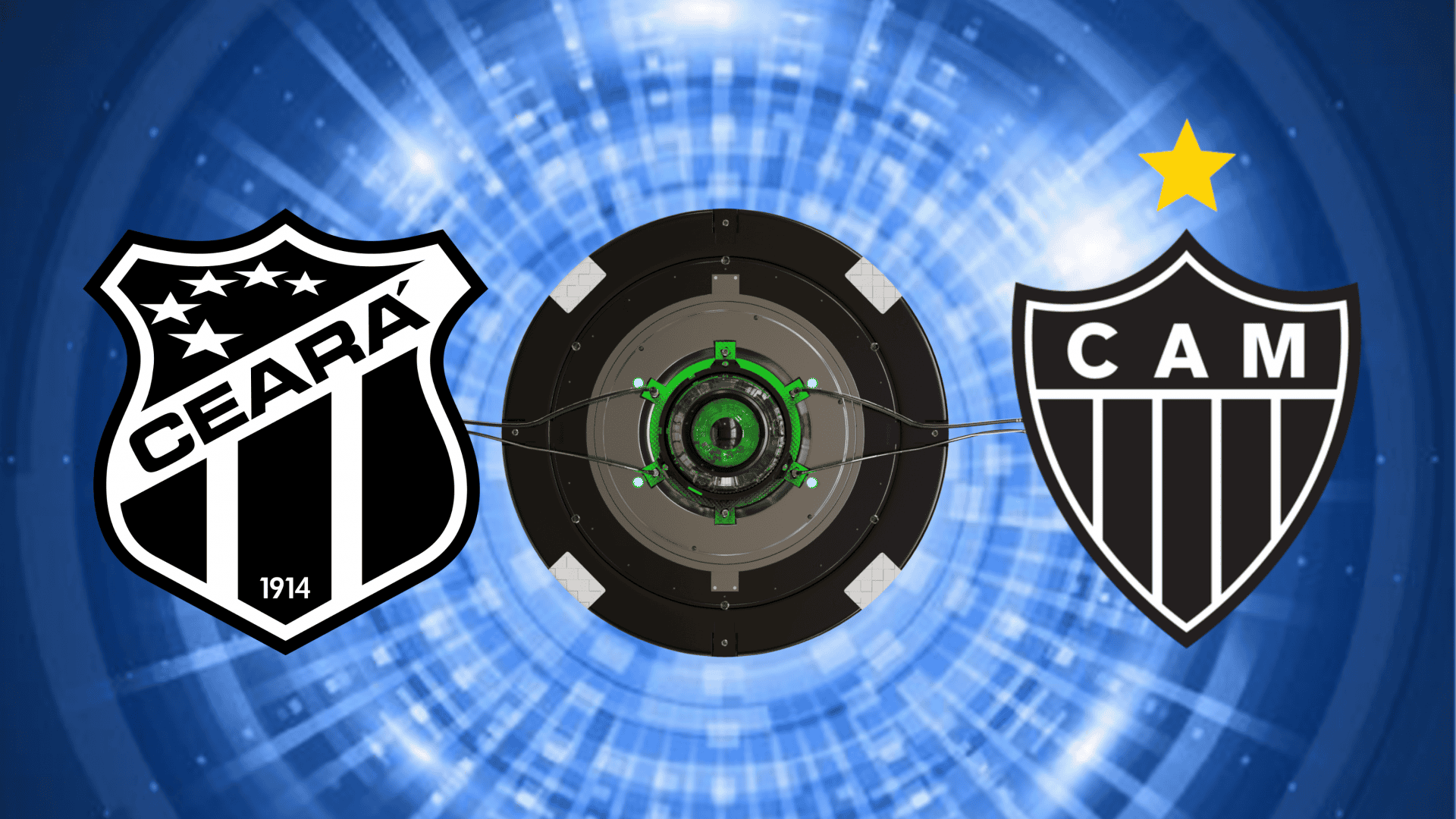 Escudos Ceará e Atlético Mineiro
