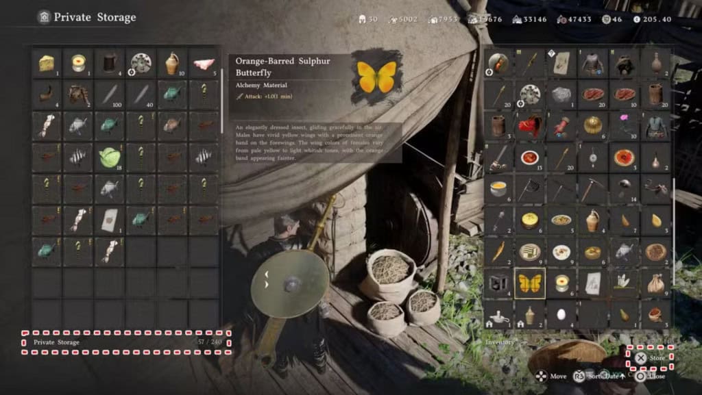 inventário do jogo crimson desert