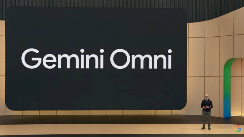 Apresentação do Gemini Omni durante o evento Google I/O