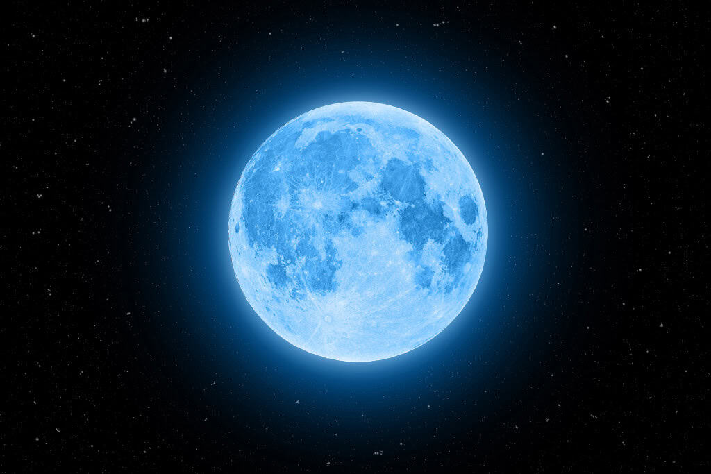 lua azul