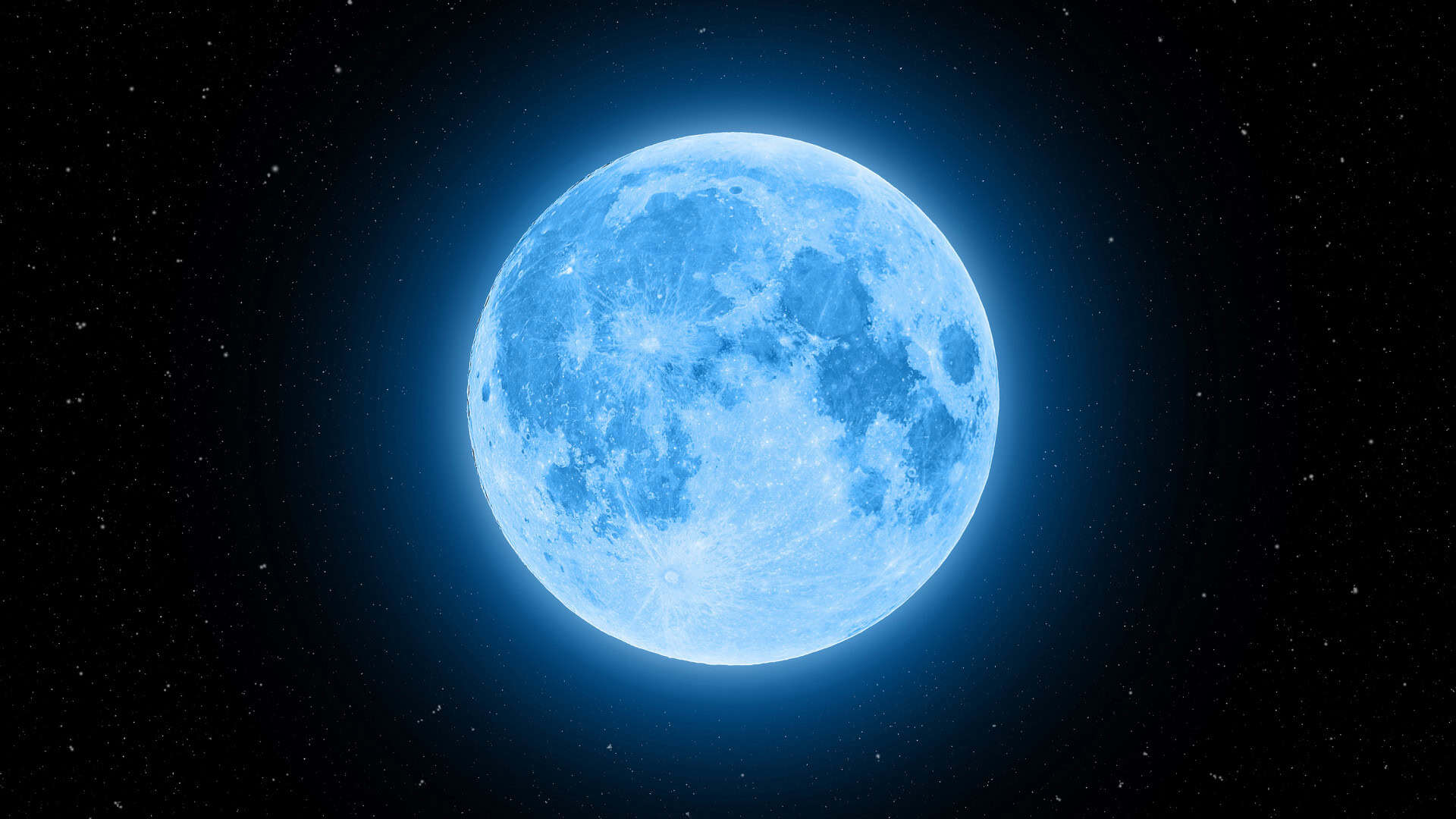 lua azul
