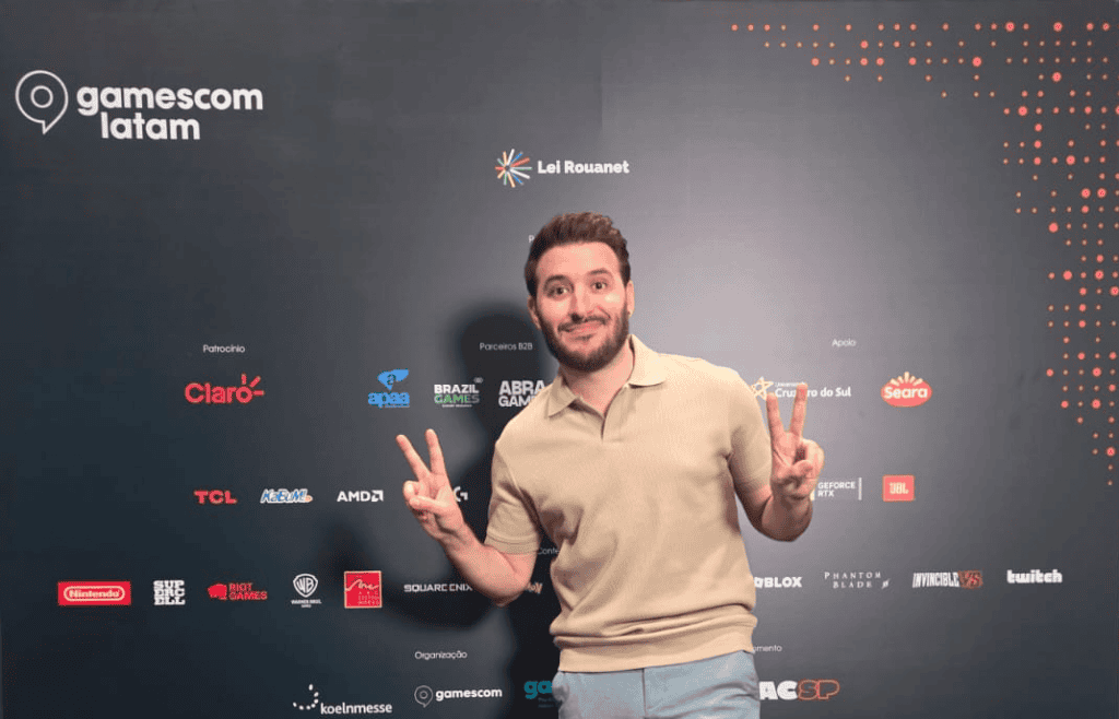 Maxence Calorza na gamescom latam 2026