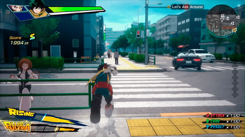 Modo missão de MY HERO ACADEMIA All Justice