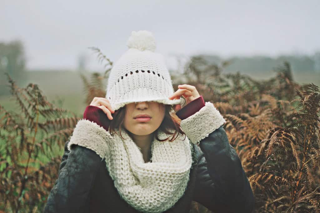 Mulher com frio