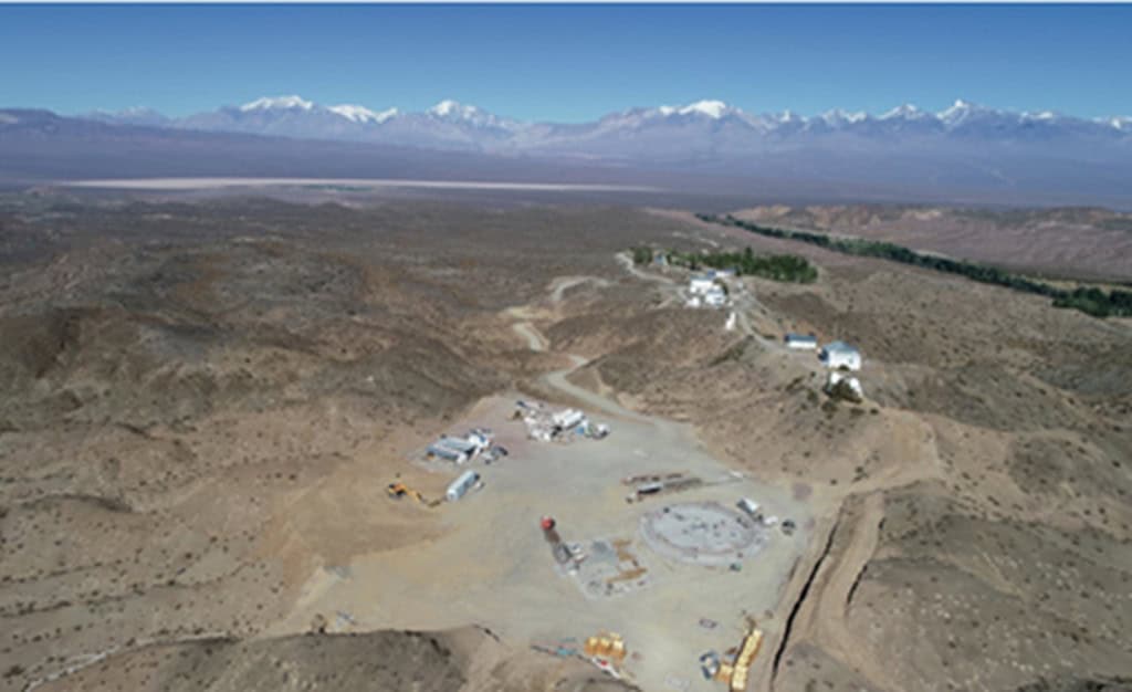 Local da obra do Radiotelescópio em San Juan, na Argentina