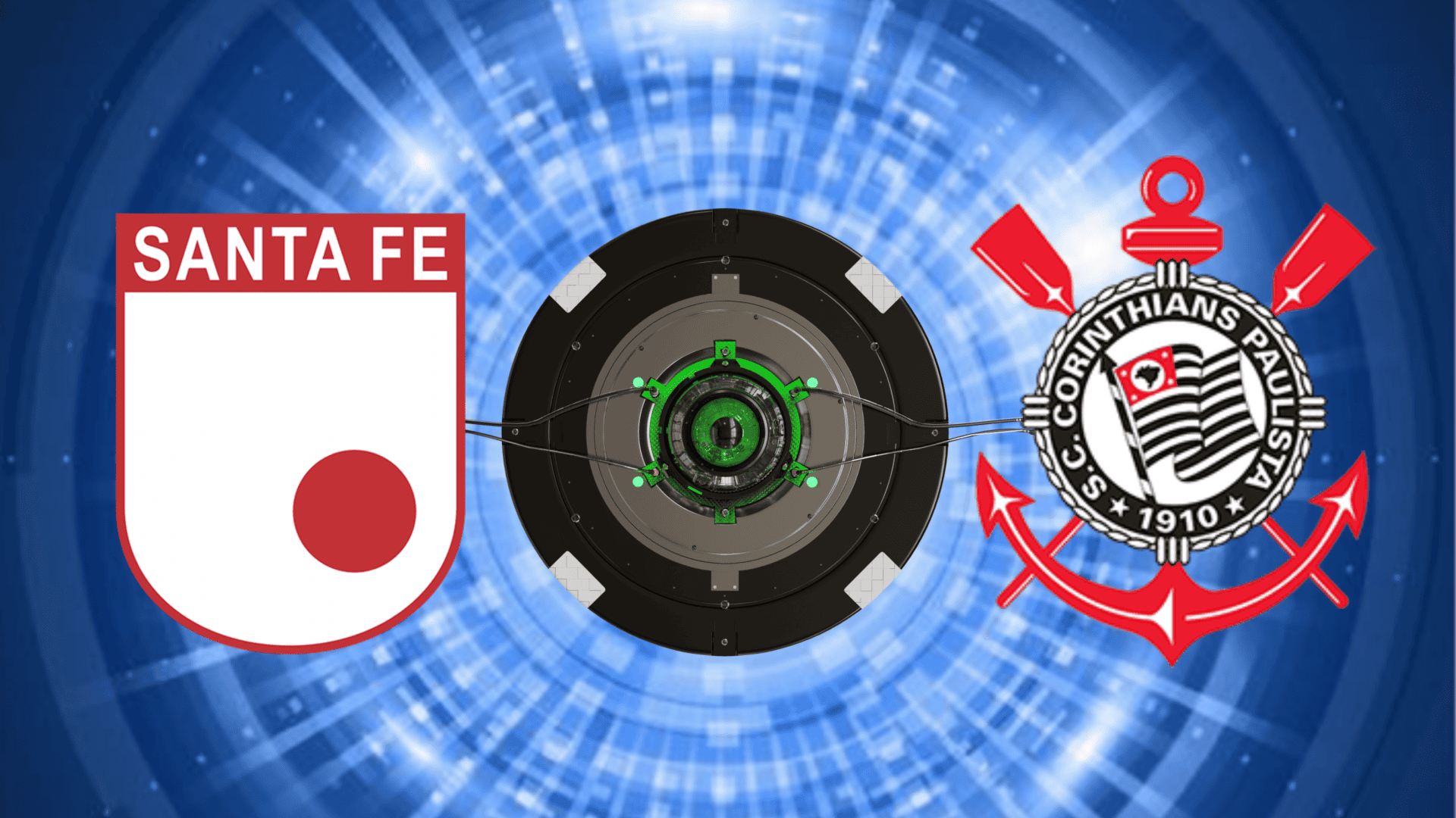 Escudos de Santa Fé e Corinthians